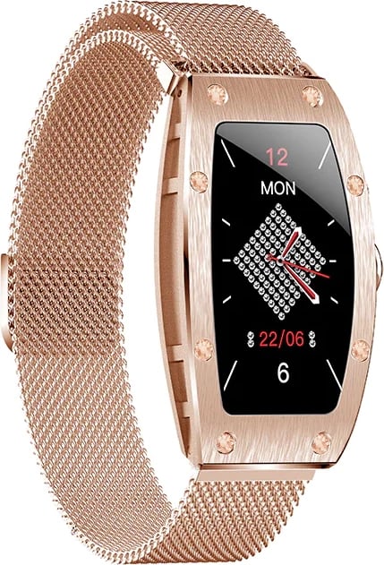 Smartwatch Kumi K18 Svarovski, Gold