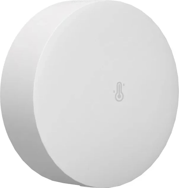 Sensor temperature dhe lagështie Sonoff SNZB-02P, ZigBee, i bardhë, i rrumbullakët