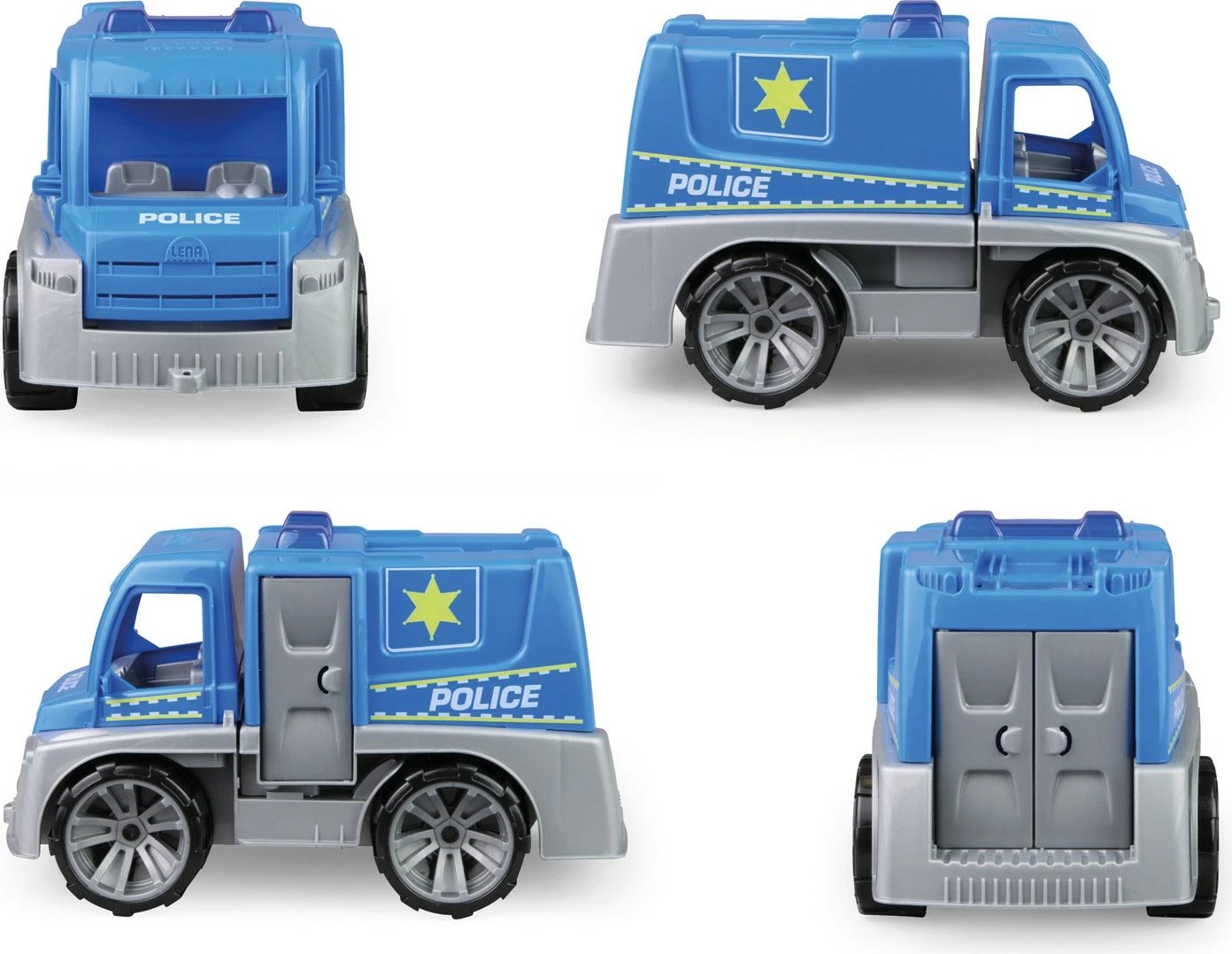 Set lodër makinë policie Lena Truxx me aksesorë, plastikë, blu/argjendtë Set lodër makinë policie Lena Truxx me aksesorë, plastikë, blu/argjendtë