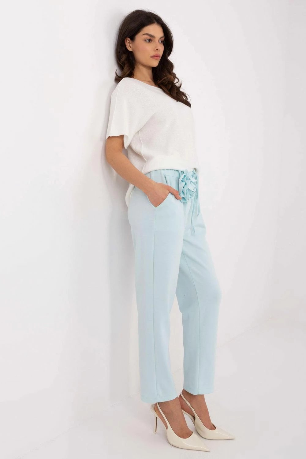 Pantallona sportive femra Italy Moda 208681, të gjelbra