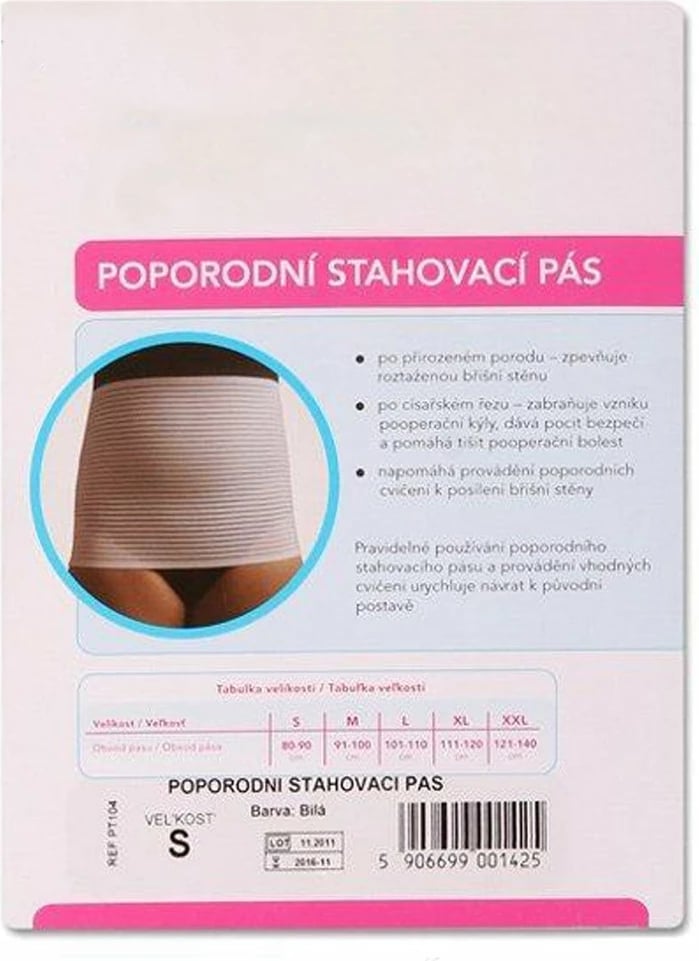 Rrip paslindje shtrëngues, NEW BABY, madhësi L (101–110 cm), lartësi 24 cm, i bardhë