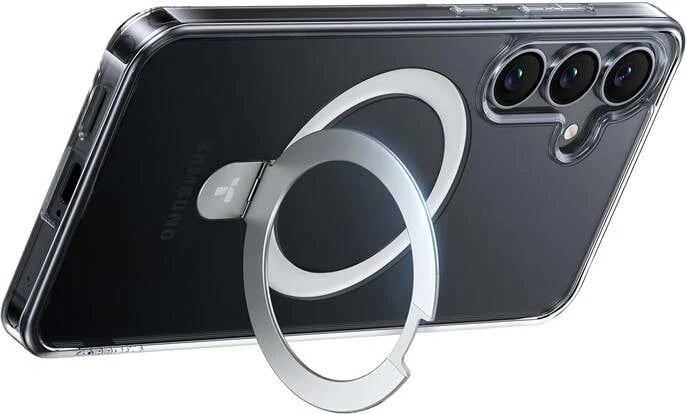 Mbështjellës Torras Ostand Spin për Samsung S25+, transparent