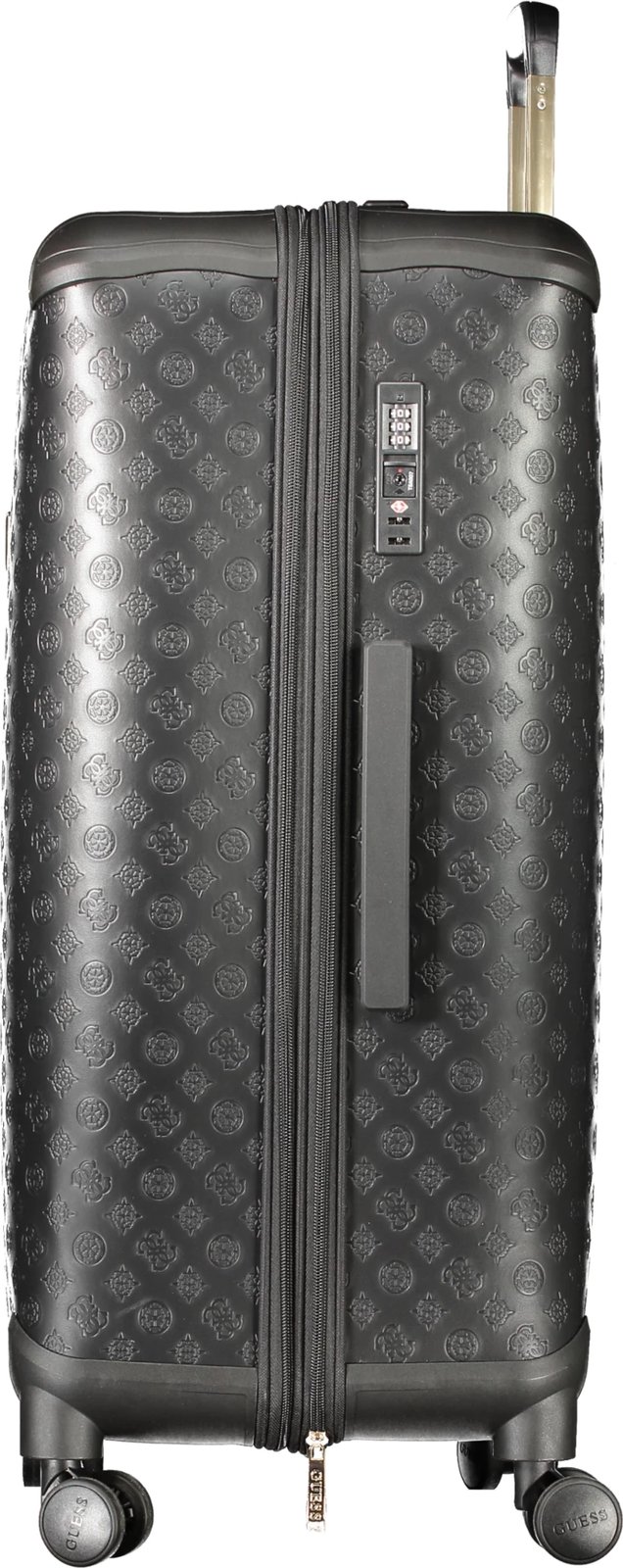 Trolley për femra GUESS JEANS Large Wilder Travel, e zezë