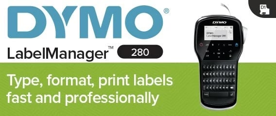 Printer etiketa DYMO LabelManager 280, Termal transfer, QWERTY, E zezë