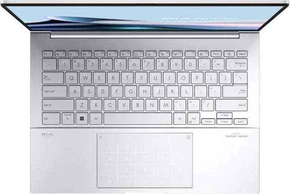 Laptop ASUS Zenbook 14 OLED UX3405MA-PP174W, Intel Core Ultra 5, 16 GB RAM, 1TB SSD, Foggy Silver