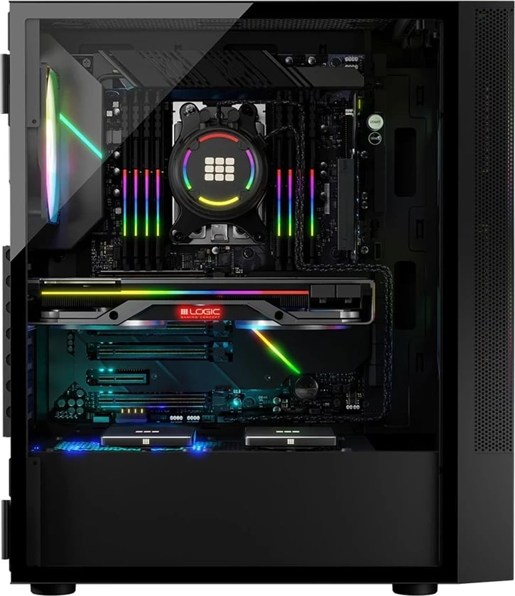 Kasë kompjuteri Logic ARYA ARGB, USB 3.0, e zezë 
