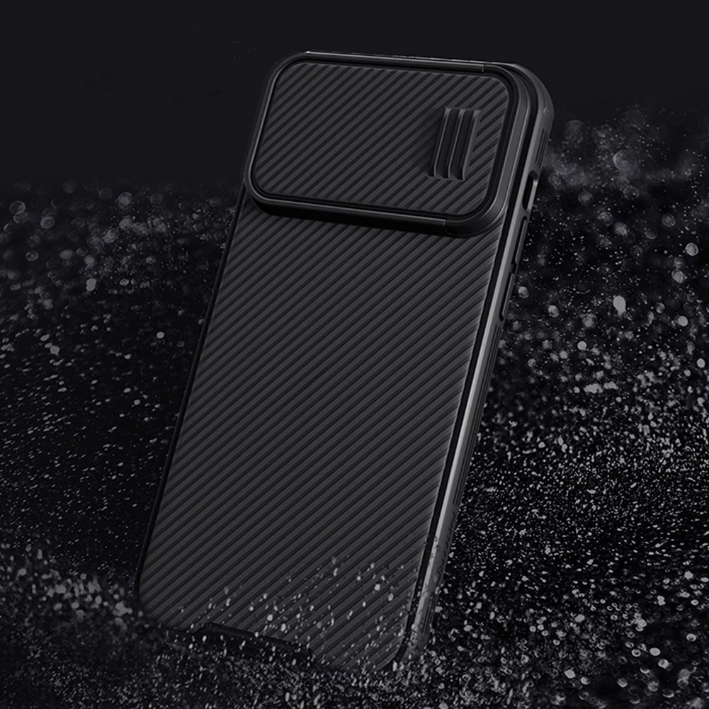 Mbështjellës Nillkin CamShield S Case për iPhone 14 Pro Max, me kapak kamere, vjollcë
