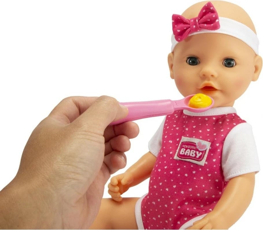 Kukull Simba New Born Baby Hungry Baby 38 cm me aksesorë, rozë