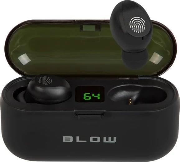 Kufje BLOW Earbuds BTE200 me bankë energjie 2000mAh, të zeza