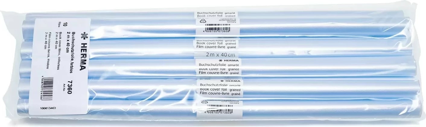 Folie mbrojtëse librash HERMA 7360, transparente