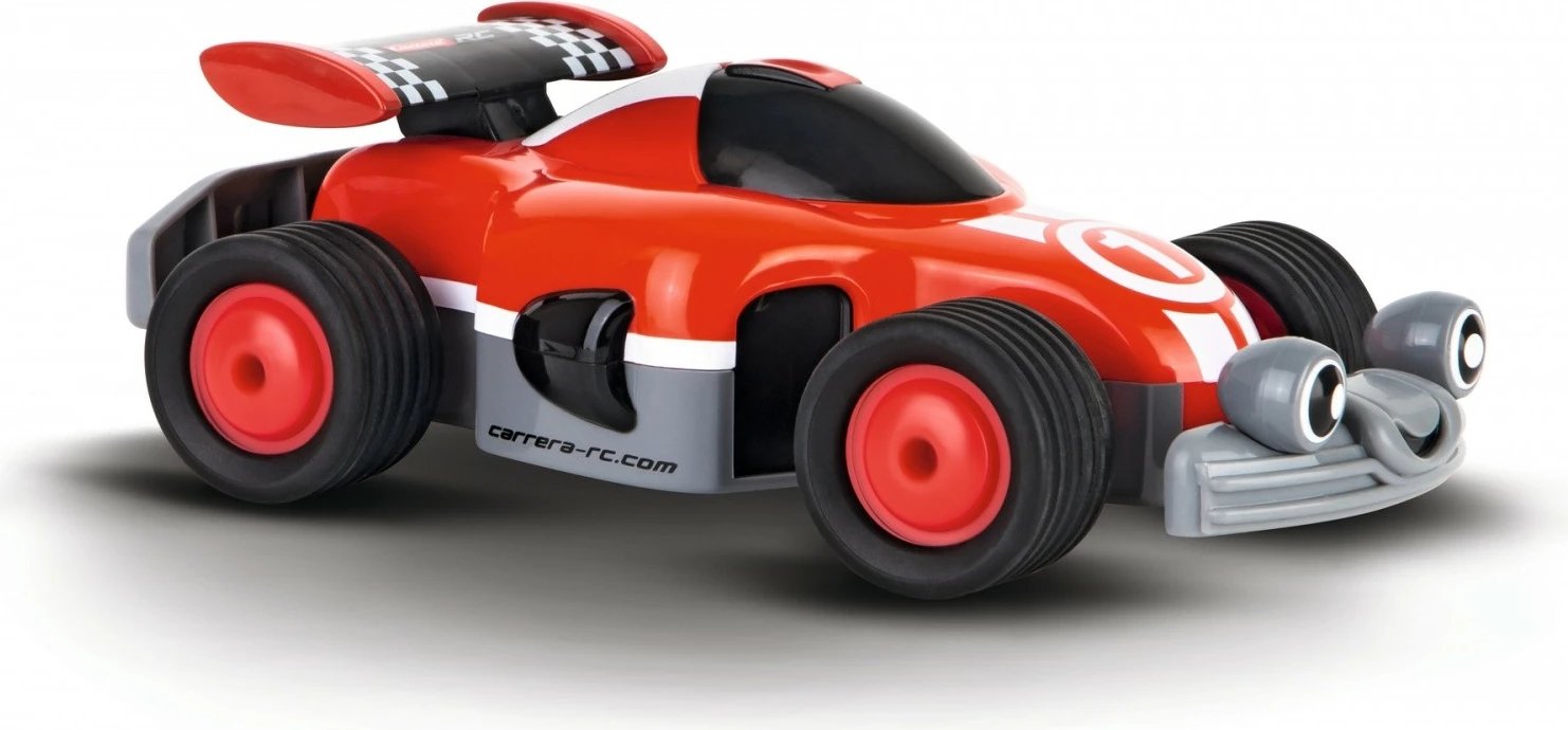 Makine lodër RC Carrera First, 26 cm, 2.4GHz, për fëmijë, Kuqe/Bardhë