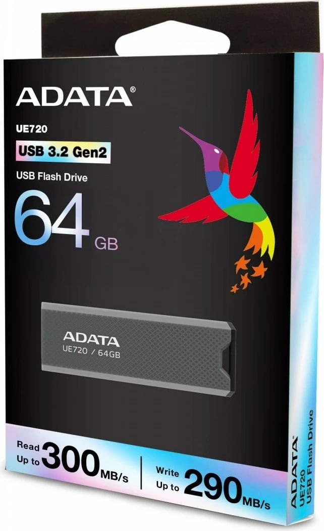 Pendrive Adata UE720, 64GB, USB 3.2 Gen2, Gri