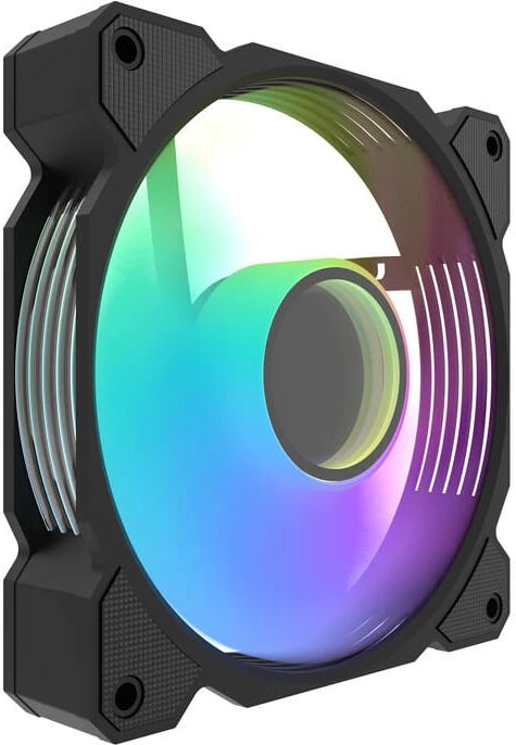 Kasë ftohëse Darkflash DR08, 5-in-1, PWM A-RGB, 120mm, e zezë