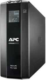 UPS APC BR1600MI Back-UPS Pro 1600VA, 8 dalje, AVR, LCD, USB 2.0, e zezë
