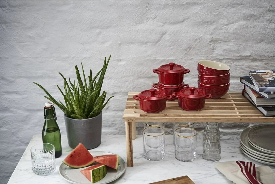 Cocotte ZWILLING Mini, 4 copë, 200 ml, Qeramike, Kuqe