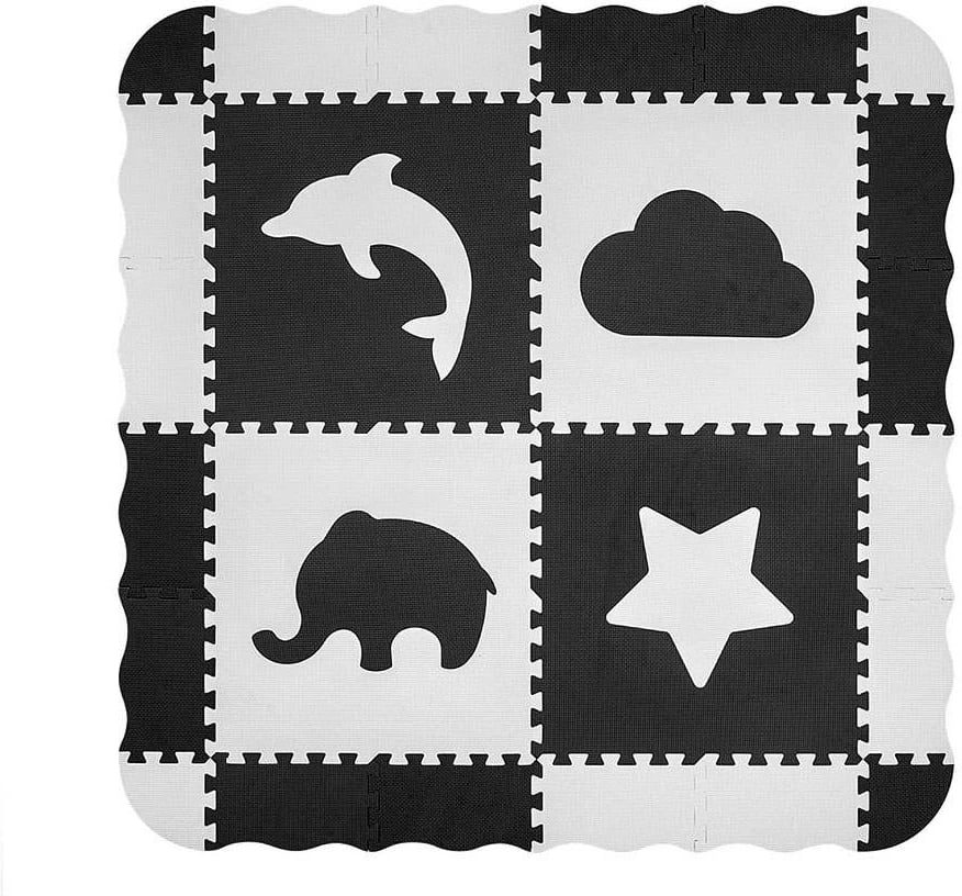 Tapet puzzle prej shkumës, Milly Mally Jolly 2x2, 148.5 x 148.5 cm, trashësi 1.2 cm, 24 copë, gri