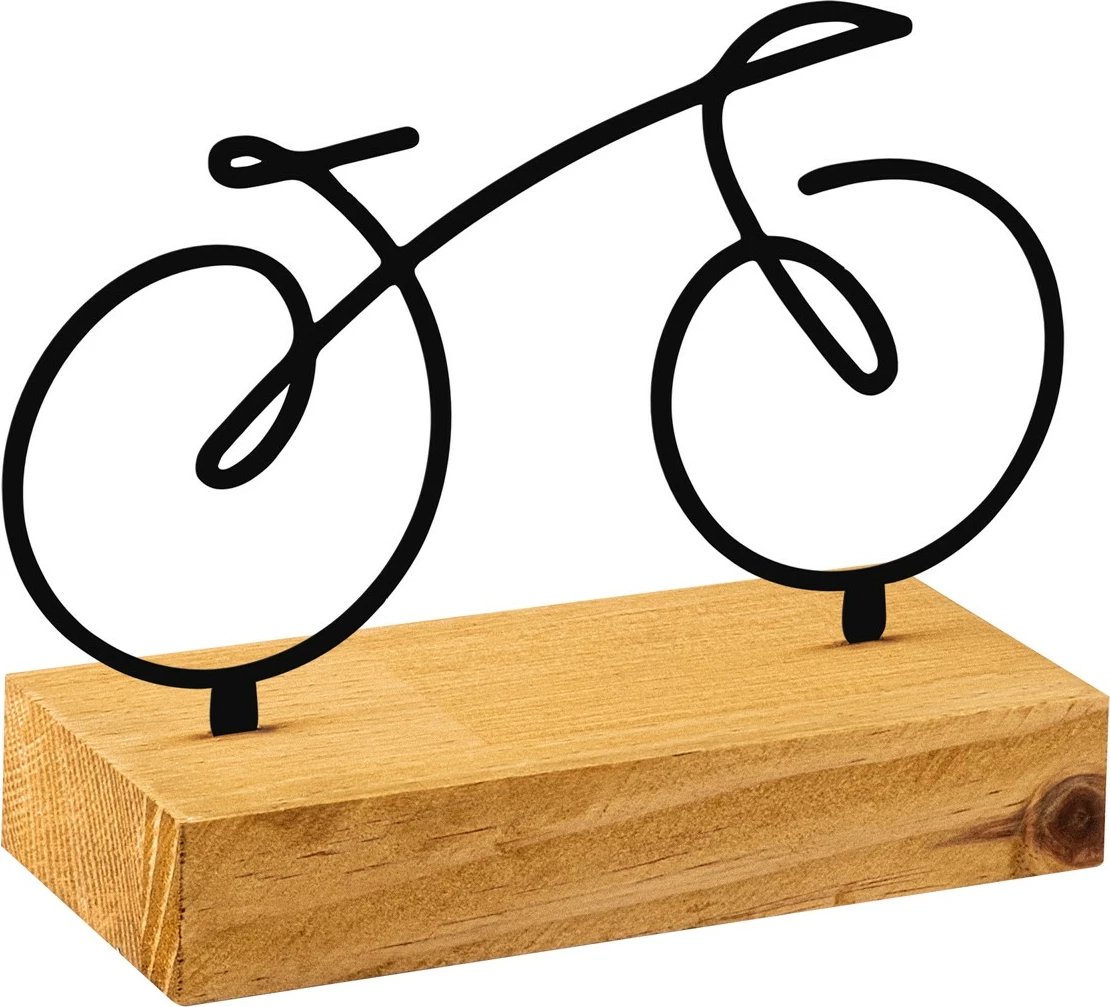 Objekt dekorativ Aberto Design, Velo, i zi, dru & metal