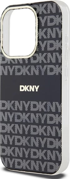 Mbështjellës DKNY IML Mono & Stripe MagSafe për iPhone 13 Pro Max, i zi