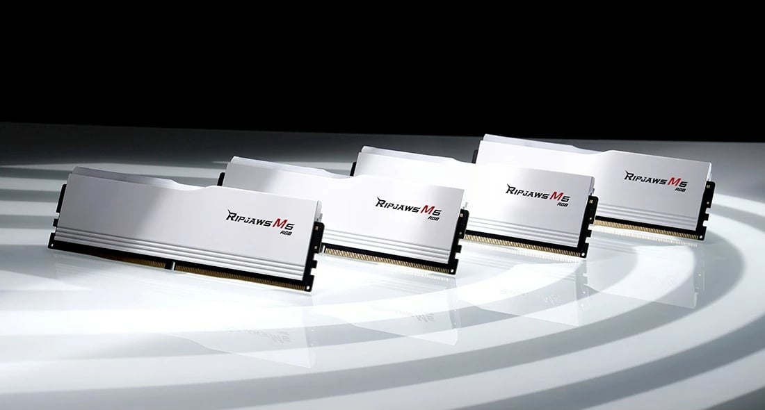 RAM Memorje G.Skill Ripjaws M5 RGB 32GB (2x16GB) DDR5 6000MHz CL36, e bardhë