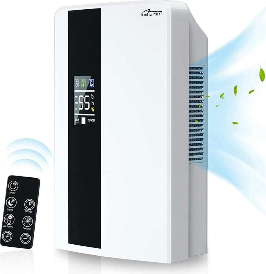 Osuszacz ajri Media-Tech Air-Dry Pro MT6531, 2L, me telekomandë, Bardhë/Zi