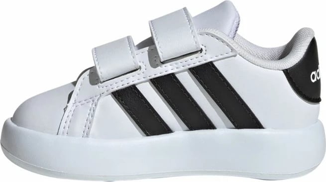 Këpucë për fëmijë adidas, të bardha dhe të zeza