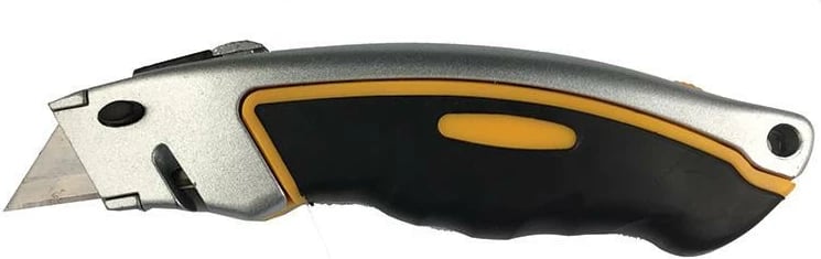 Thikë metalike NEXT 170x43x25mm me dorezë gome