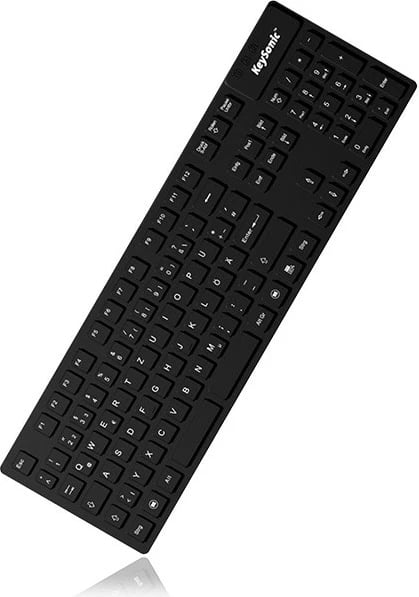 Tastierë KeySonic KSK-8030IN, full-size, USB, QWERTY, e zezë, industriale, IP68