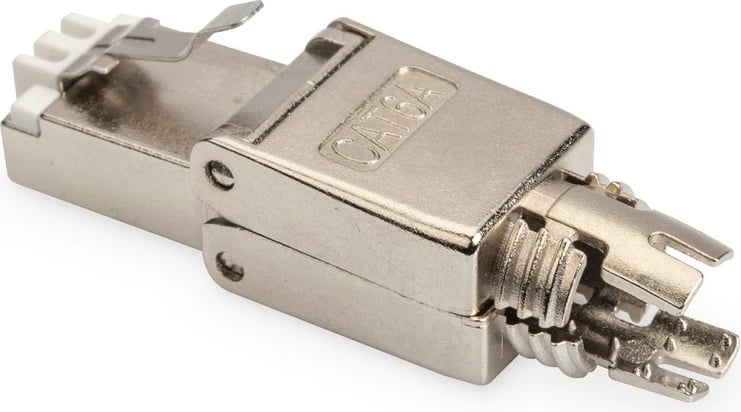 Plug modular RJ45 Digitus DN-93634, Cat.6A, shielded, toolless, metal, 50mm