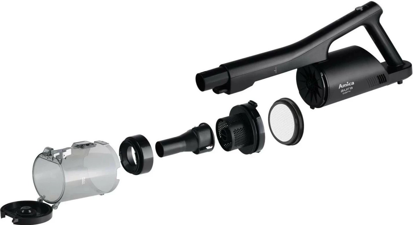 Kasë fshesë Amica Aura Dark VM 7051, pa kabllo, 0.45L, e zezë