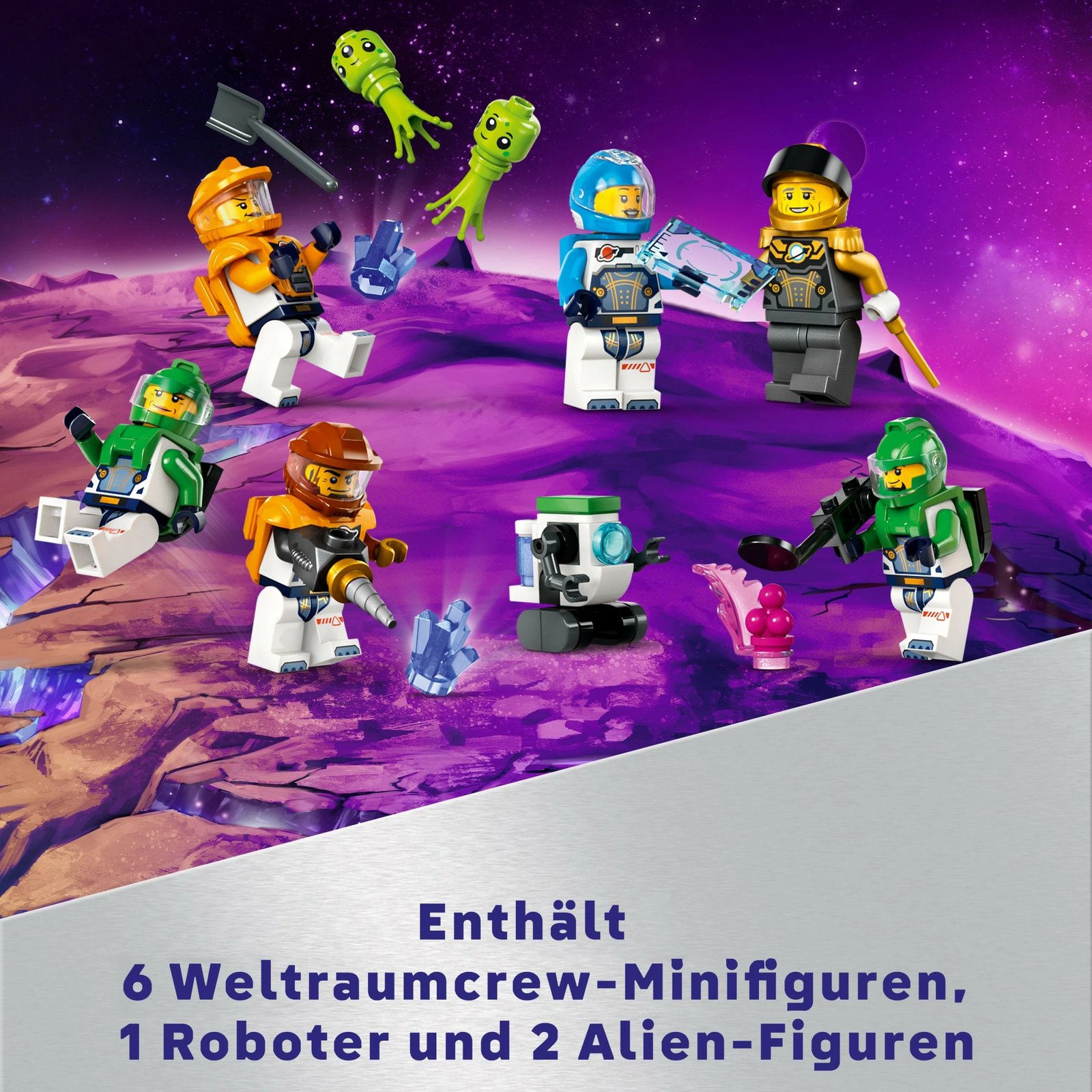 Set ndërtimi LEGO City Space Base and Rocket Launchpad 1422 pjesë, shumëngjyrësh