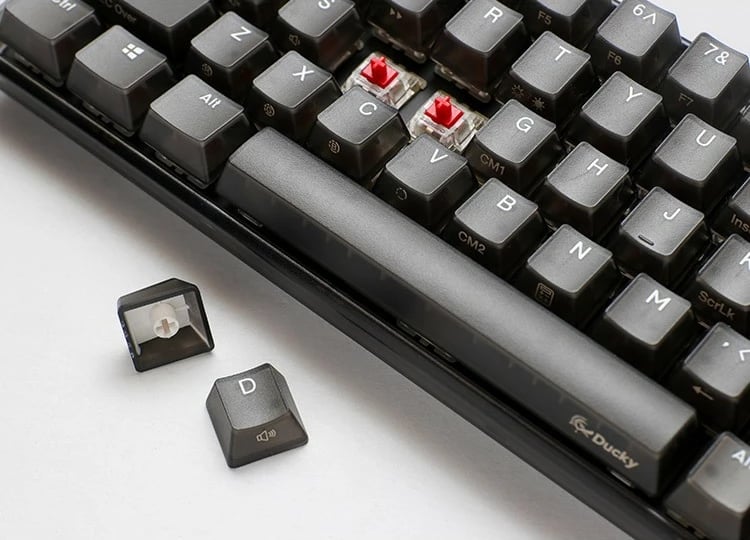 Tastierë mekanike Ducky One 3 Mini, RGB, Cherry MX Red, USB Type-C, e zezë