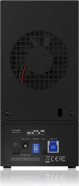 Kasë eksternale ICY BOX IB-RD3621U3, 2x3.5", USB 3.0, RAID, e zezë