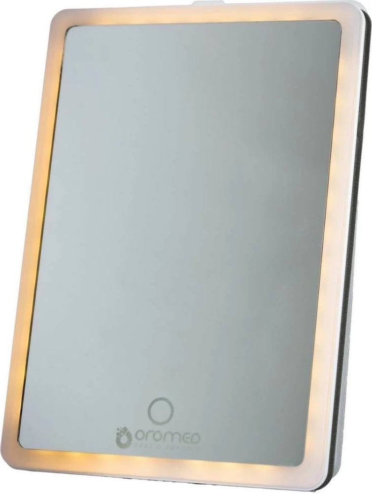 Pasqyrë Oromed Gold-Mirror Led x, zmadhim 2x, ndriçim LED, e bardhë