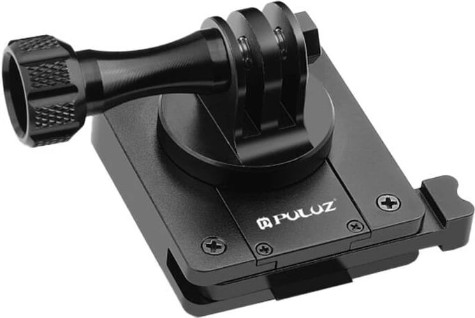 Mbajtës helmete Puluz PU935B për kamera sportive, aliazh alumini, i zi