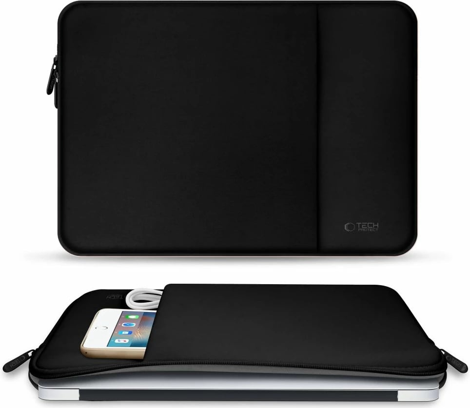 Kasë Tech-Protect Neoprene për laptop 15-16", e zezë Kasë Tech-Protect Neoprene për laptop 15-16", e zezë