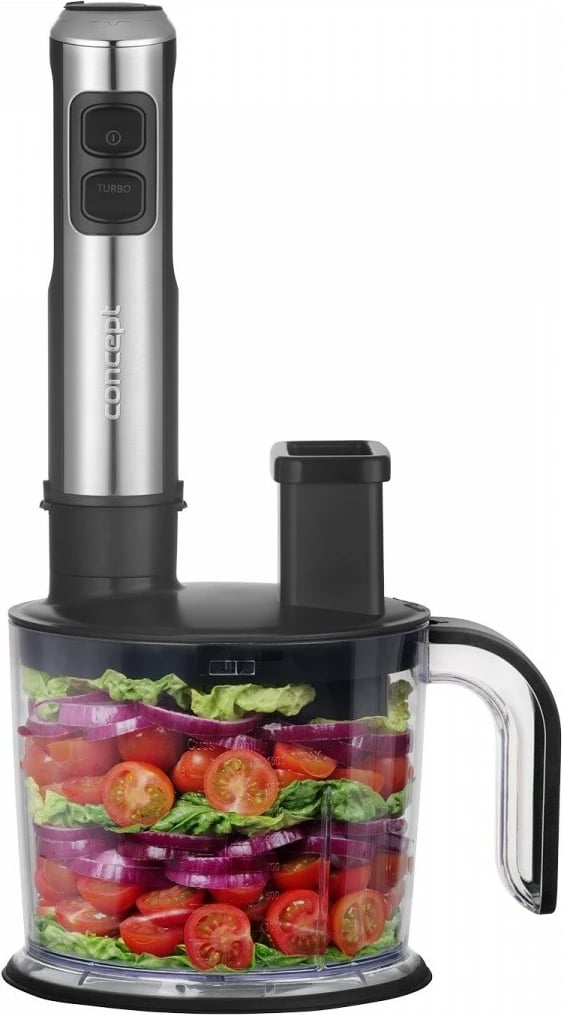 Blender dore Concept TM5500, 1500 W, set aksesorësh, Inox/zi