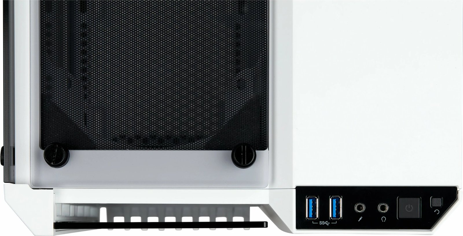 Kasë Corsair Crystal 280X, micro ATX, xham i temperuar, e bardhë
