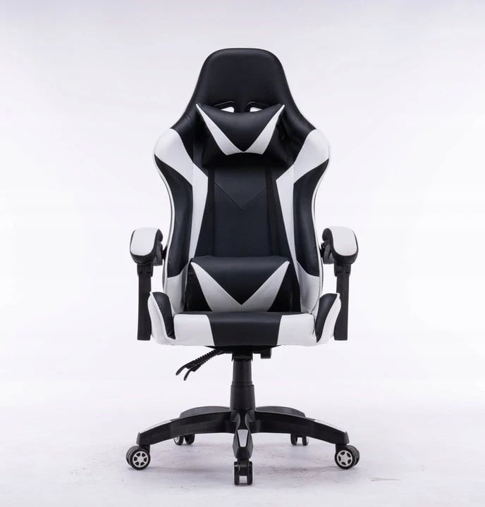 Karrige gaming Remus, e bardhë/zezë