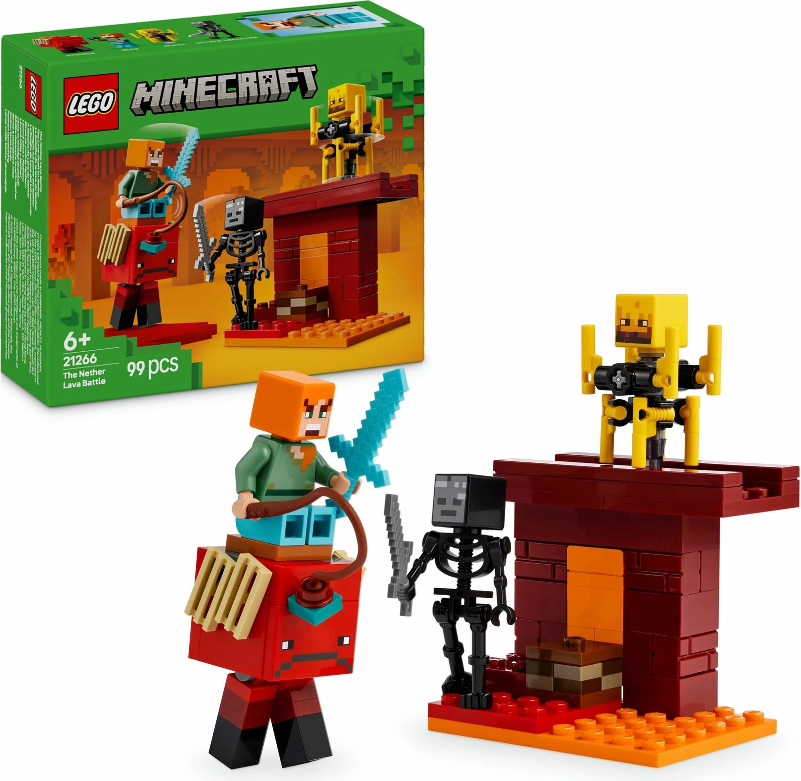 Set ndërtimi LEGO Minecraft 21266, 99 pjesë, shumëngjyrësh