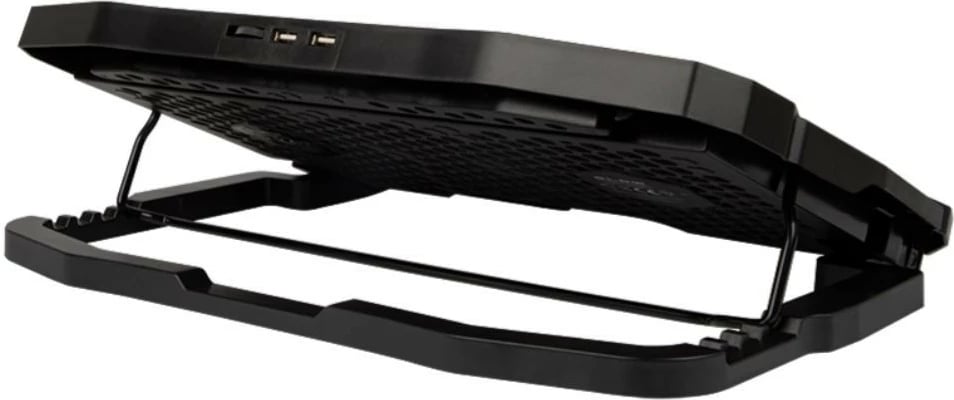 Pad ftohës laptopi BLOW HURRICANE 66-365#, 4 ventilatorë, USB, i zi