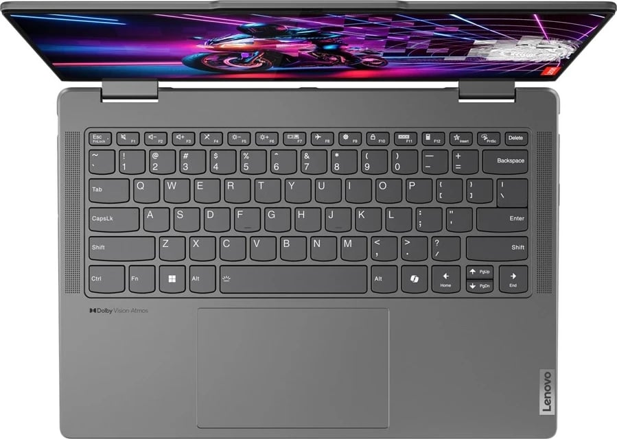 Laptop hibrid Lenovo Yoga 7 14AHP9, AMD Ryzen 5, 16 GB RAM, 512 GB SSD, Gri