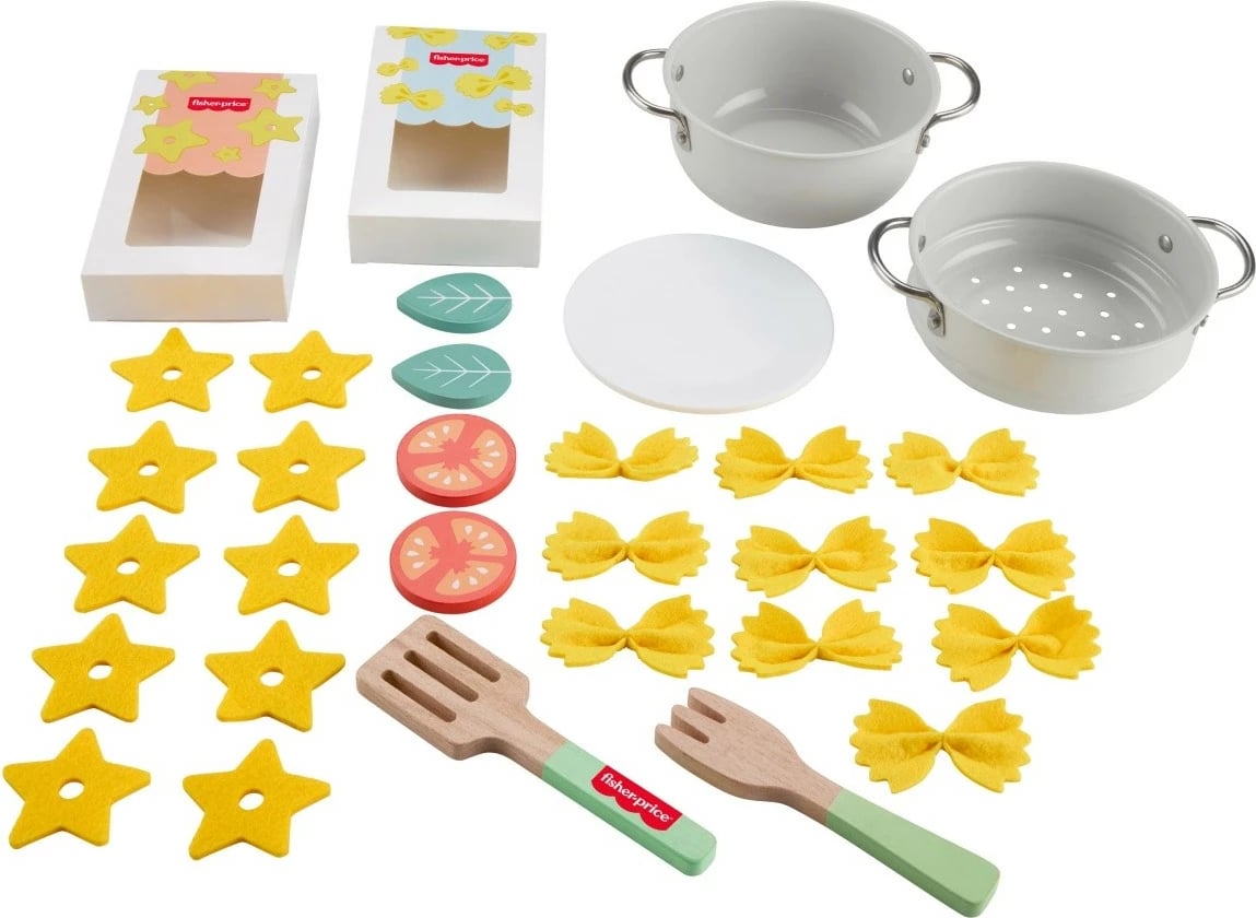 Set lodrash Chef's Pasta Fisher Price JFG14, 31 pjesë, shumëngjyrëshe