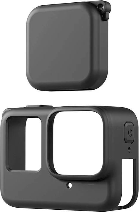 Mbështjellës silikoni Telesin S6-PTC-01 për Insta360 Ace Pro, me kapak lente, i zi