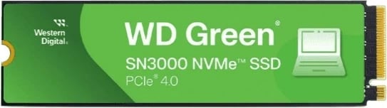 SSD WD SN3000, 1.02 TB, M.2, PCI Express 4.0, Gjelbër