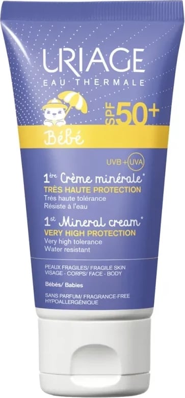 Krem mineral për diell Uriage Baby SPF50+, 50ml