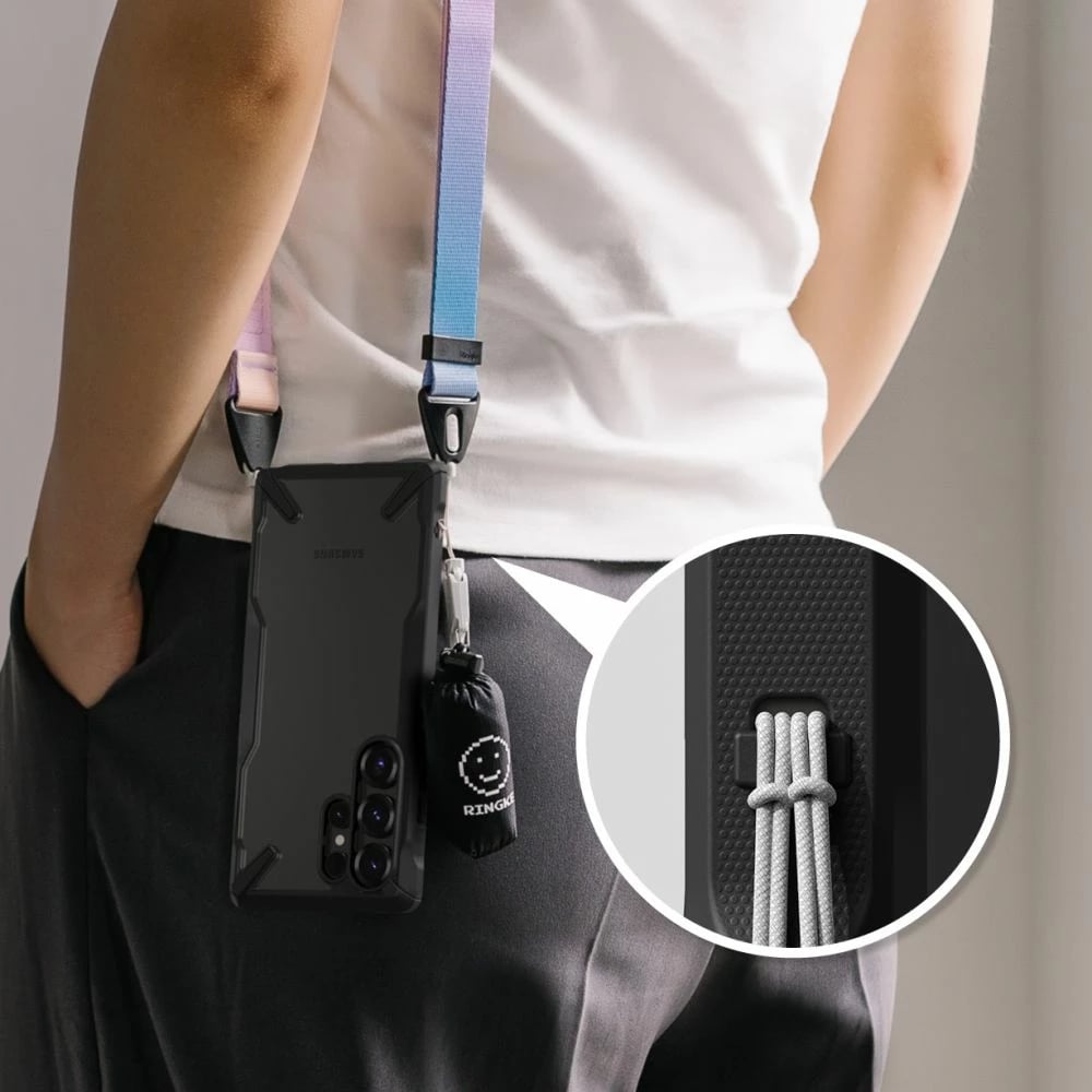 Mbështjellës Ringke Fusion X për Samsung Galaxy S25 Ultra, Zi