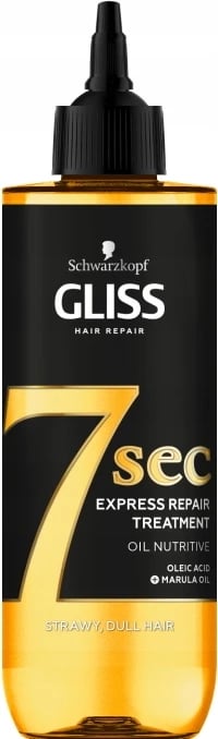 Trajtim për flokë Gliss 7sec Express Repair Treatment Oil Nutritive për femra, 200ml