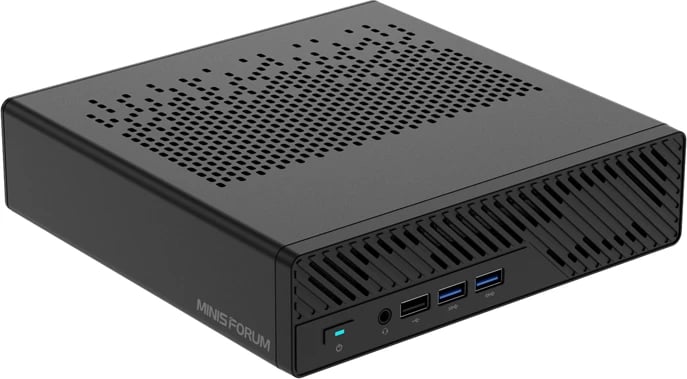 Kasë Minis Forum MS-A1-A5870, Ryzen 7 8700G, barebone, e zezë