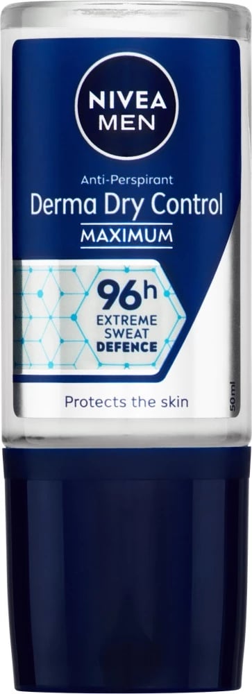 Deodorant roll-on për meshkuj Nivea Men Derma Dry Control 50ml