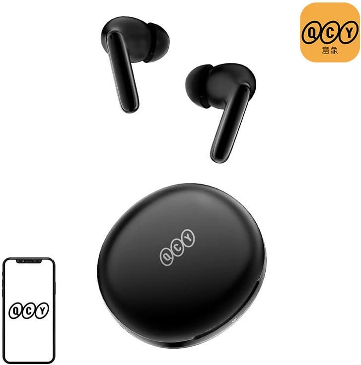 Kufje TWS QCY T13 ANC2, Bluetooth 5.3, ANC, të zeza